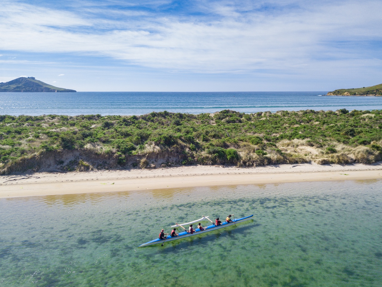 Image of Karitane Maori Tours in the Karitane Estuary